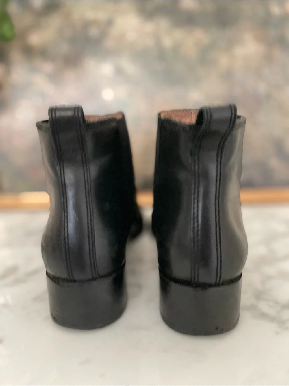 Madewell‎ Carina Black Leather Ankle Boots Womens